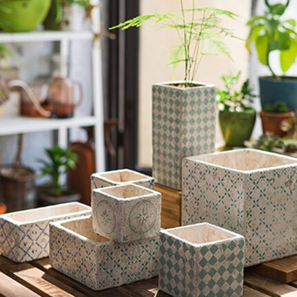 Geometric Design Pots
